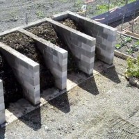 How to compost Static turning bins from breeze-blocks